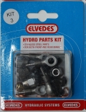 Elvedes hydraulische Leitung mit Schaltaußenhülle rot + Fittings