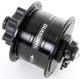 SHIMANO Sport Hochleistungs-Nabendynamo DH-3D32 für Disc-Brake in schwarz 36 Loch