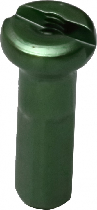 1 Alu-Speichen-Nippel 2,0 mm von Pillar Spokes in dunkel grün