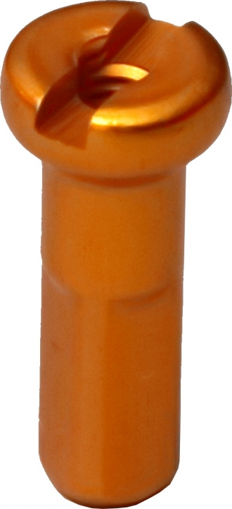 1 Alu-Speichen-Nippel 1,8 mm von Pillar Spokes in orange