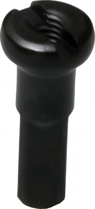 1 Alu-Speichen-Nippel 2,0 mm von Pillar Spokes in schwarz