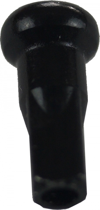 1 Messing Nippel von Sapim schwarz 2,34 mm (13G)