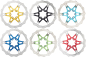 Preview: Bremsscheibe Reverse 160 mm 6 Loch verschiedene Farben
