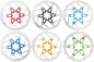 Preview: Bremsscheibe Reverse 180 mm 6 Loch verschiedene Farben