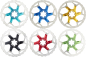 Preview: Bremsscheibe Reverse 203 mm 6 Loch verschiedene Farben