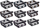 Preview: Pedale Reverse Black One schwarz Pins in verschiedenen Farben