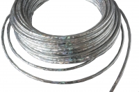 1 Meter Bowdenzughülle silber glitzernd für Schaltungsleitung