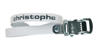 Pedalriemen Paar Zefal Christophe 516 370mm Leder weiß