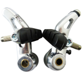 Point Cantilever Bremse Alu silber mit Bremsschuhe für vorn oder hinten