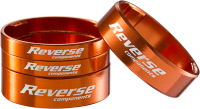 Reverse Spacer Set Ultra-Light eloxiert 4 Ringe 1 1/8"