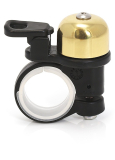 Superkleine Microglocke von XLC Messíng gold flexible Befestigung