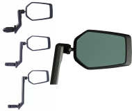 Rückspiegel Contec E-View Evo für rechts und links in 3 verschiedenen Spiegelarmlängen getönter Spiegel