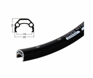 29er Felge Schürmann Yak Disc Concept 19-622 schwarz 36 Loch