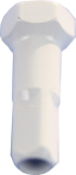 1 Hexagonal Messing-Speichen-Nippel von Pillar Spokes weiß 2,0 mm