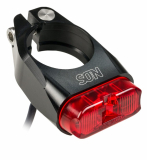 SON Rücklicht Sattelschelle 31,8 mm schwarz/rot für Dynamo