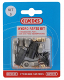 Elvedes hydraulische Leitung mit Schaltaußenhülle weiß + Fittings