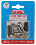 Elvedes hydraulische Leitung mit Schaltaußenhülle weiß + Fittings
