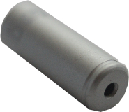 2 silber eloxierte Endkappen aus Alu von Jagwire für Bowdenzughüllen mit 4,5 mm Außendurchmesser