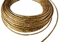 1 Meter Bowdenzughülle gold glitzernd für Schaltungsleitung
