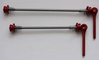 Schnellspanner-Set rot Alu / Stahl 47 Gramm