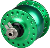 Nabendynamo Son 28 grün für Disk-Brake 36 Loch