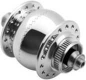 Nabendynamo SON Delux silber poliert Center Lock