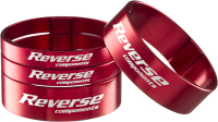 Reverse Spacer Set Ultra-Light eloxiert 4 Ringe 1 1/8"
