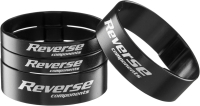 Reverse Spacer Set Ultra-Light eloxiert 4 Ringe 1 1/8"