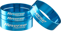 Reverse Spacer Set Ultra-Light eloxiert 4 Ringe 1 1/8"