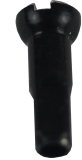 1 Messing Nippel Polyax von Sapim Secure Lock schwarz 2,0 mm (14G)