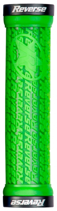 2 Lenkergriffe Reverse Stamp neon-grün / Lockringe verschiedene Farben