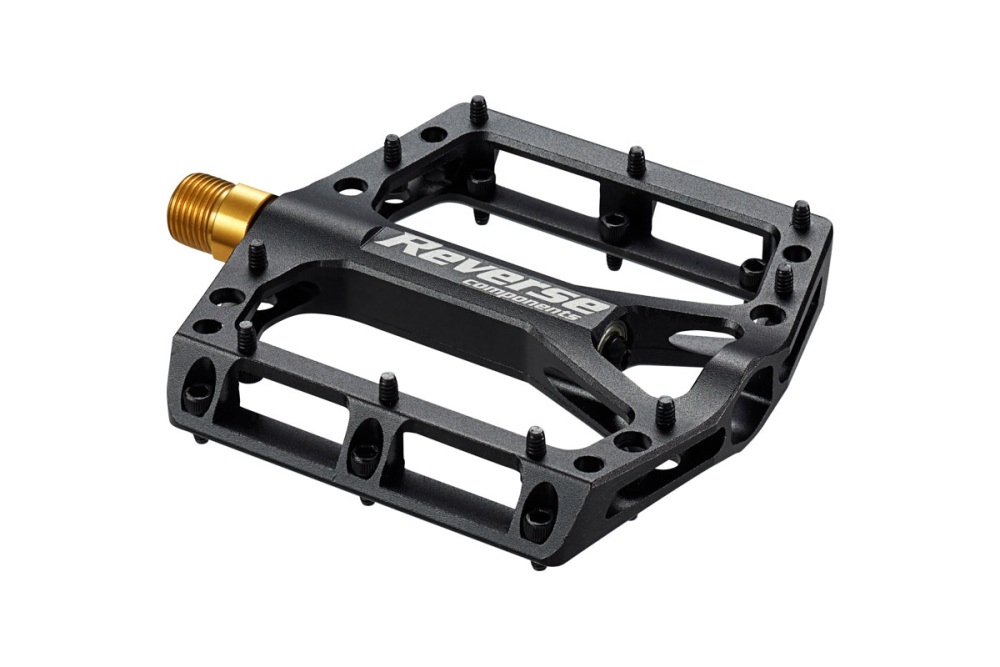 REVERSE Pedal Black ONE TITANIUM, Black/Black Pedal set 244g