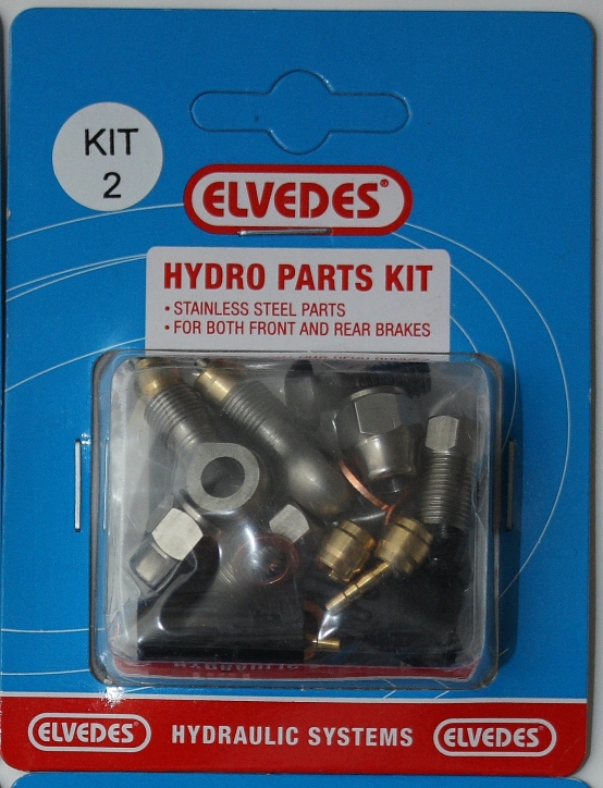 Elvedes hydraulische Leitung mit Schaltaußenhülle rot + Fittings