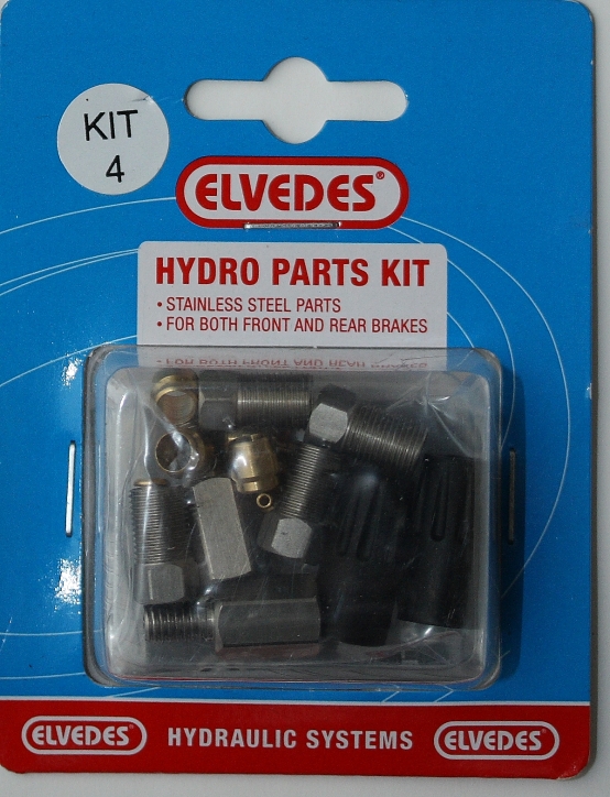 Elvedes hydraulische Leitung mit Schaltaußenhülle rot + Fittings