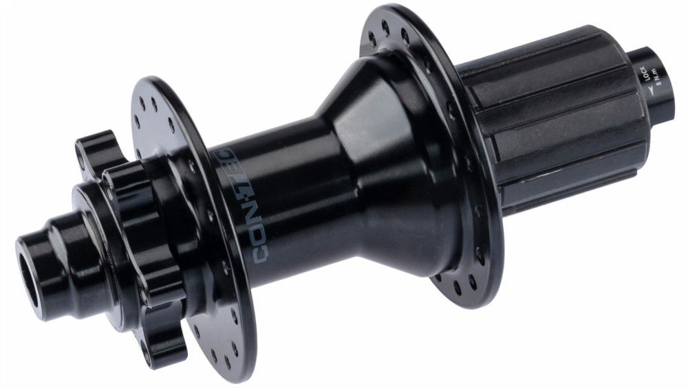 HR Nabe Contec Core DB 142/12 mm Shimano HG Freilauf 6 Loch Bremsaufnahme 32 Loch