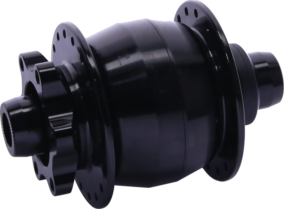 Nabendynamo Contec Powerhouse 2+ Steckachse 15/100 schwarz 6 Loch