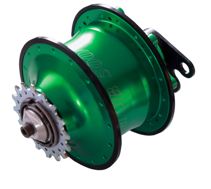 Rohloff Speedhub 500/14 grün 32 Loch für Felgenbremse diverse Achsplatten