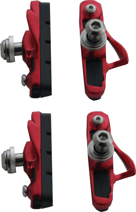 Mounty Bremsschuhe 1244PRO - Unisex Bremsbeläge Für V-Brake Felgenbremsen