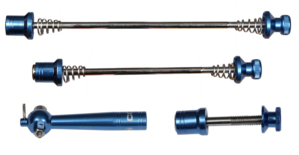 Contec Security Plus Diebstahlgesichertes Schnell-Spanner Set blau