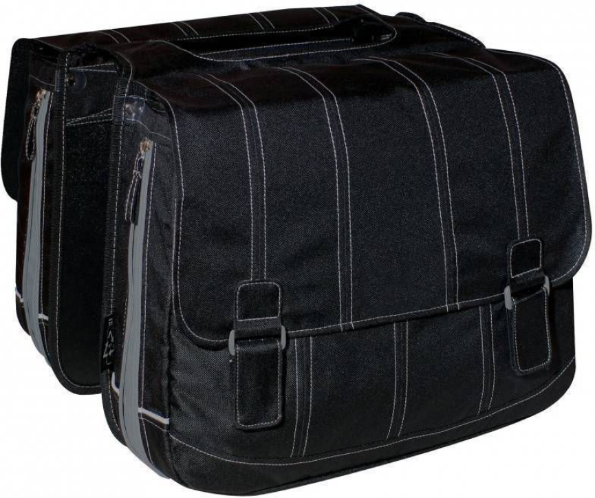 Doppeltasche Prettey Petty von Fast Rider für den Gepäckträger in schwarz 32,5 Liter