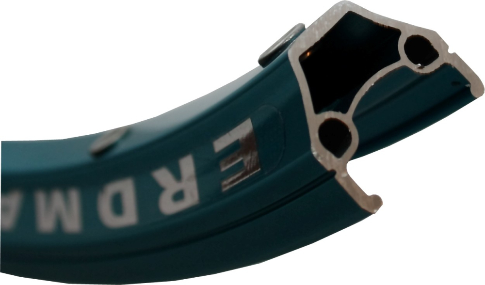 26 Zoll V-Brake Felge Erdmann DH-02 türkis eloxiert