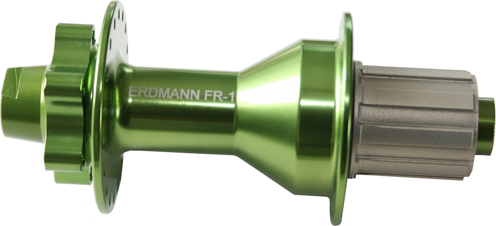 Hinterradnabe Erdmann FR-1 Oversize 150mm mit Steckachse in grün