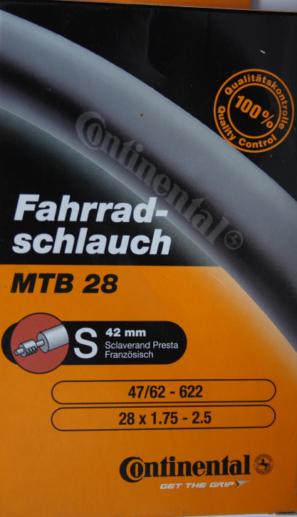 29er Conti Schlauch SV-Ventil 47/62-622 28 x 1,75-2,5"