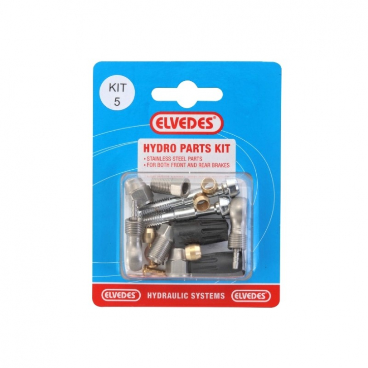 Elvedes hydraulische Leitung mit Schaltaußenhülle weiß + Fittings