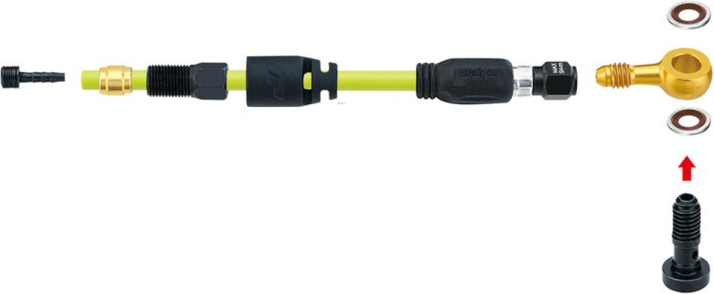 Anschluß-Set für HyFlow Set von Jagwire für für Magura Gustav M2000-2010; Marta 2007-2010; Marta Gold 2007; Marta SL 2008-2010