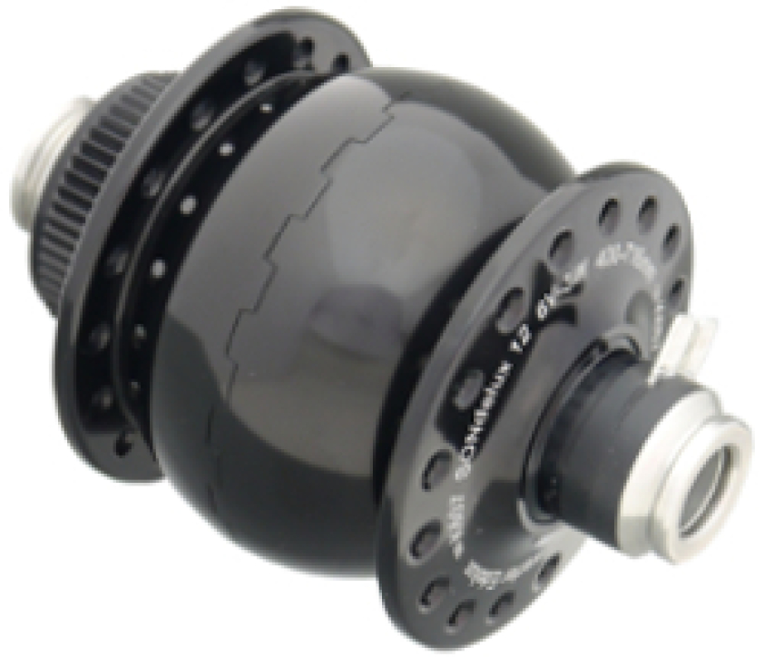 Nabendynamo SON Delux 12 schwarz Center Lock