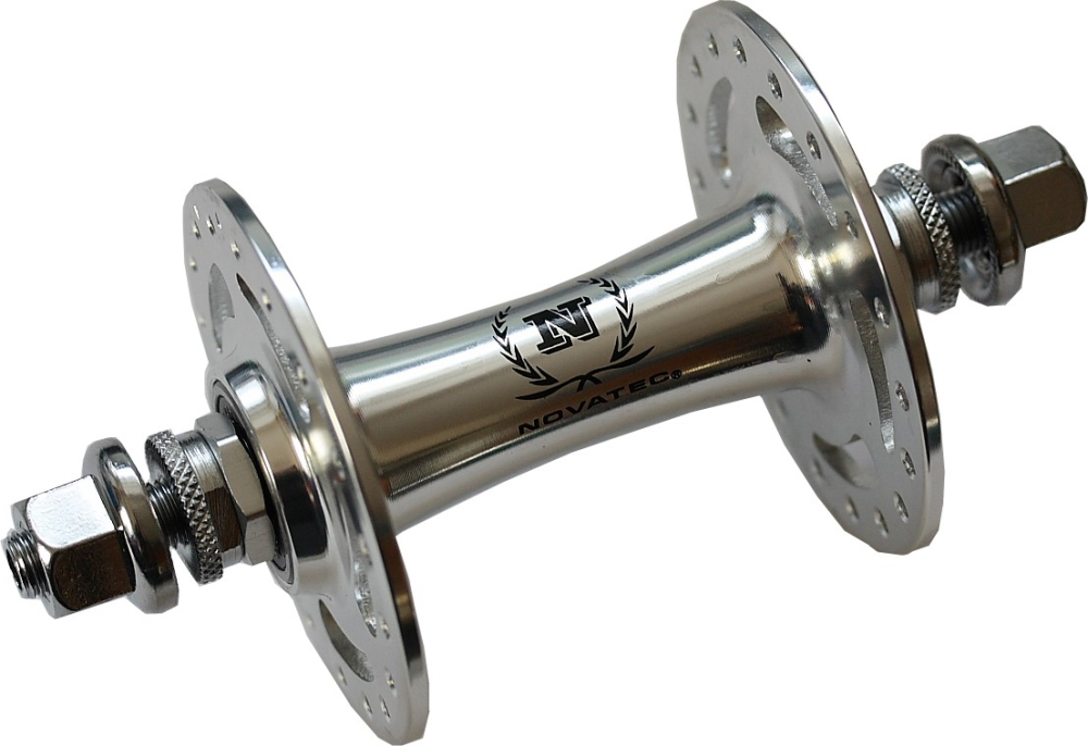 Vorderradnabe Novatec Bahn/Fixie 36 Loch Silber