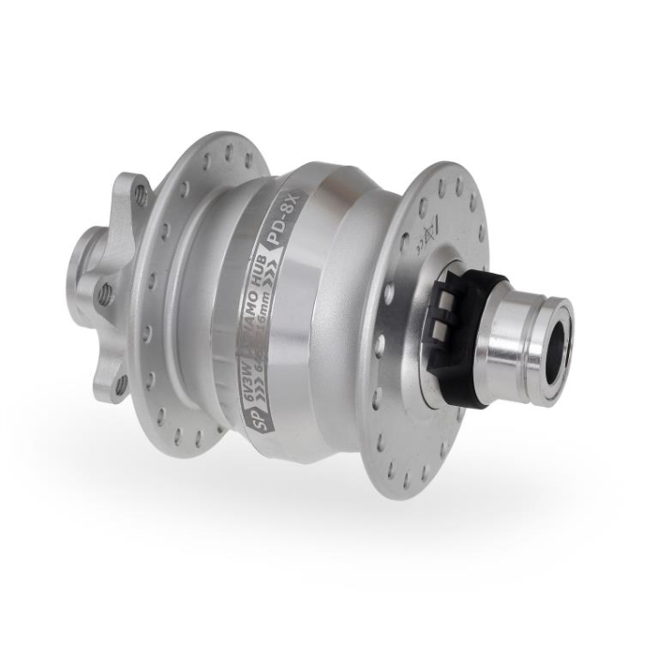 Shutter Precision Nabendynamo PD-8X 12 mm Steckachse Disc Brake, Silber 32 Loch