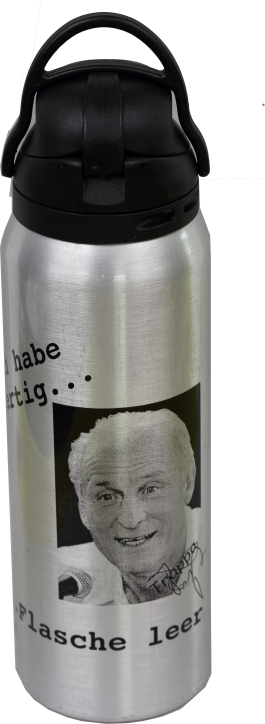Alu Trinkflasche Giovanni Trapattoni habe fertig Flasche leer