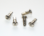 1 Sapim Messingnippel für 2,34 mm Speichen Messing (13G) silber 14 mm